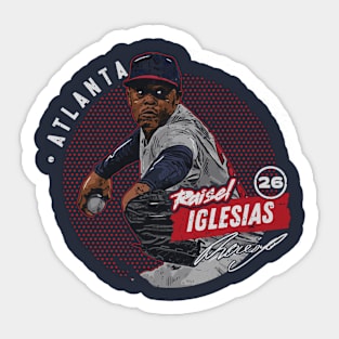 Raisel Iglesias Atlanta Dots Sticker